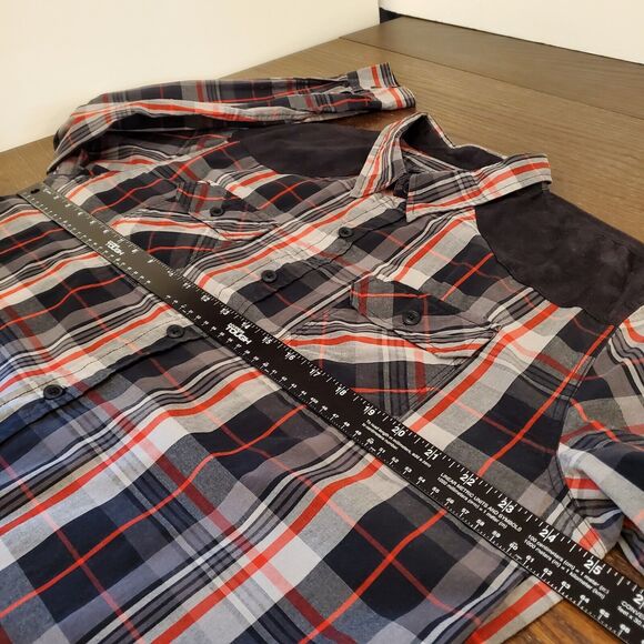 Parish Nation Scully Snap Up Western Plaid 2XL Shirt Canvas, Roll-Tab‎ Sleeves - Picture 3 of 16